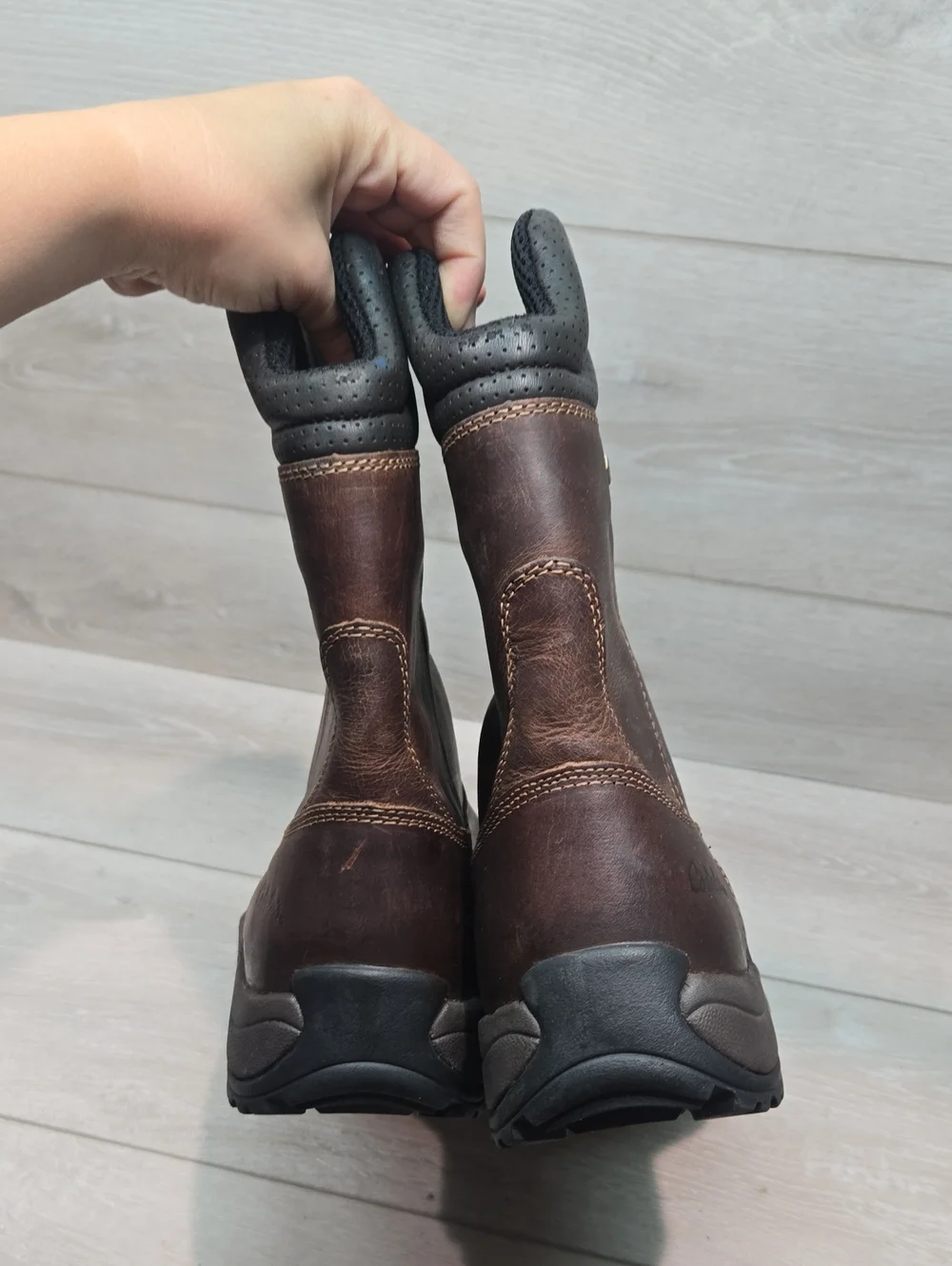 Cabelas Mens Dry Plus Leather Soft Toe 82-5533 Boots Shoes Sz 13D